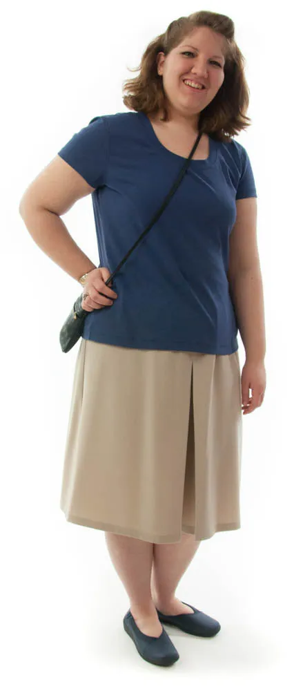 Two Pleater Culotte / Womens Plus Size