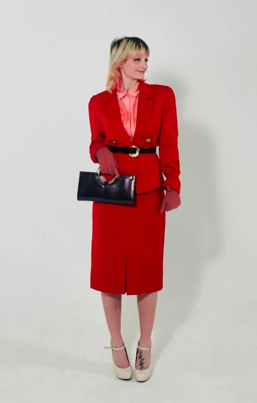 Vintage Red Windsmoor Suit