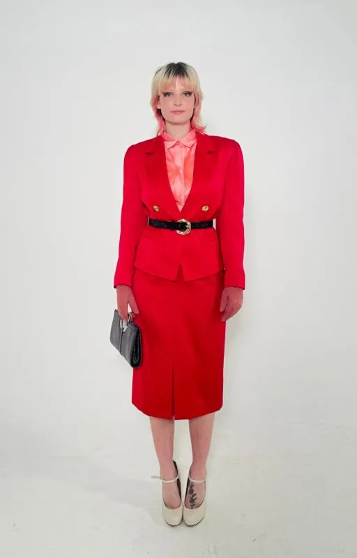Vintage Red Windsmoor Suit