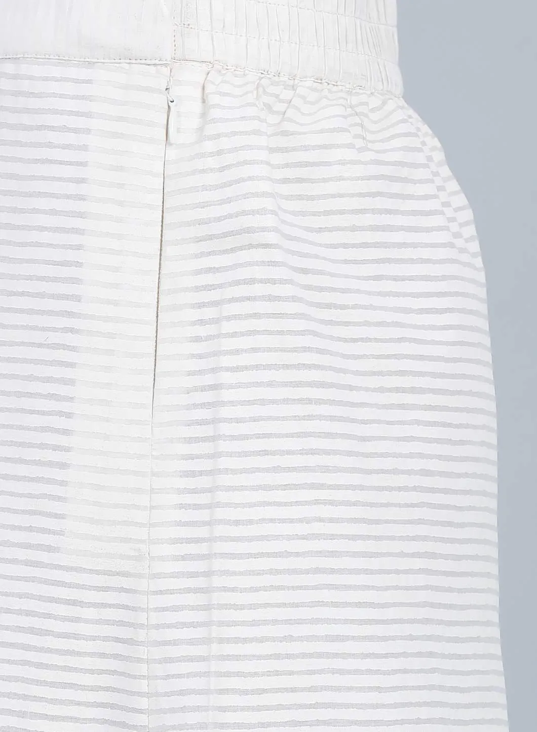 White Flared Culottes