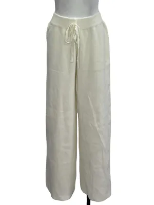 White Knitted Pants