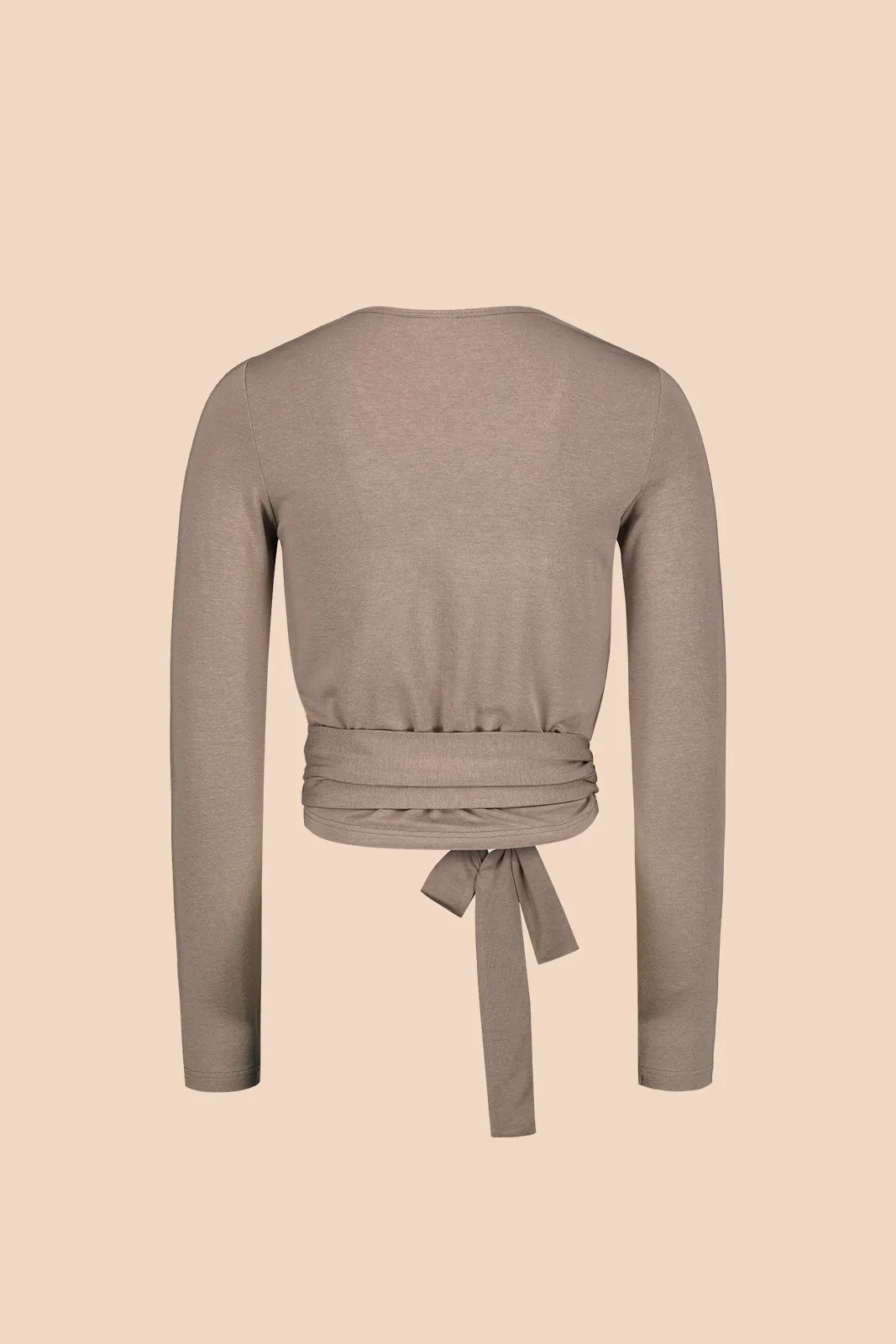 Wrap Top, Taupe