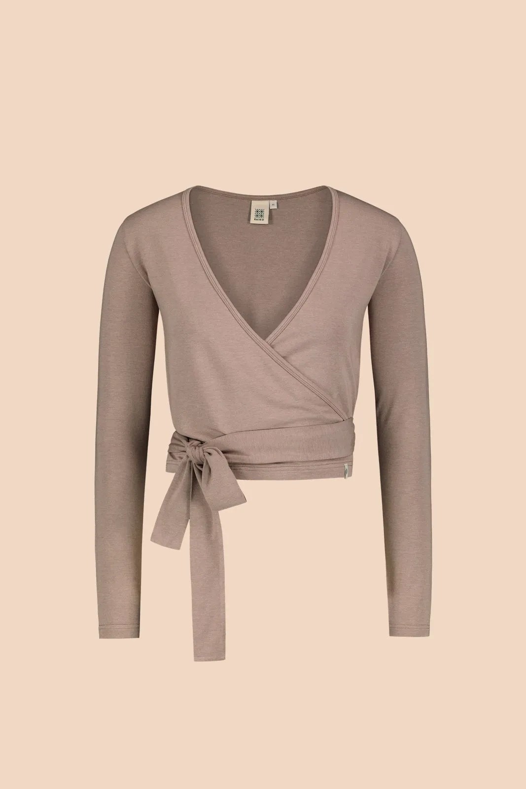 Wrap Top, Taupe