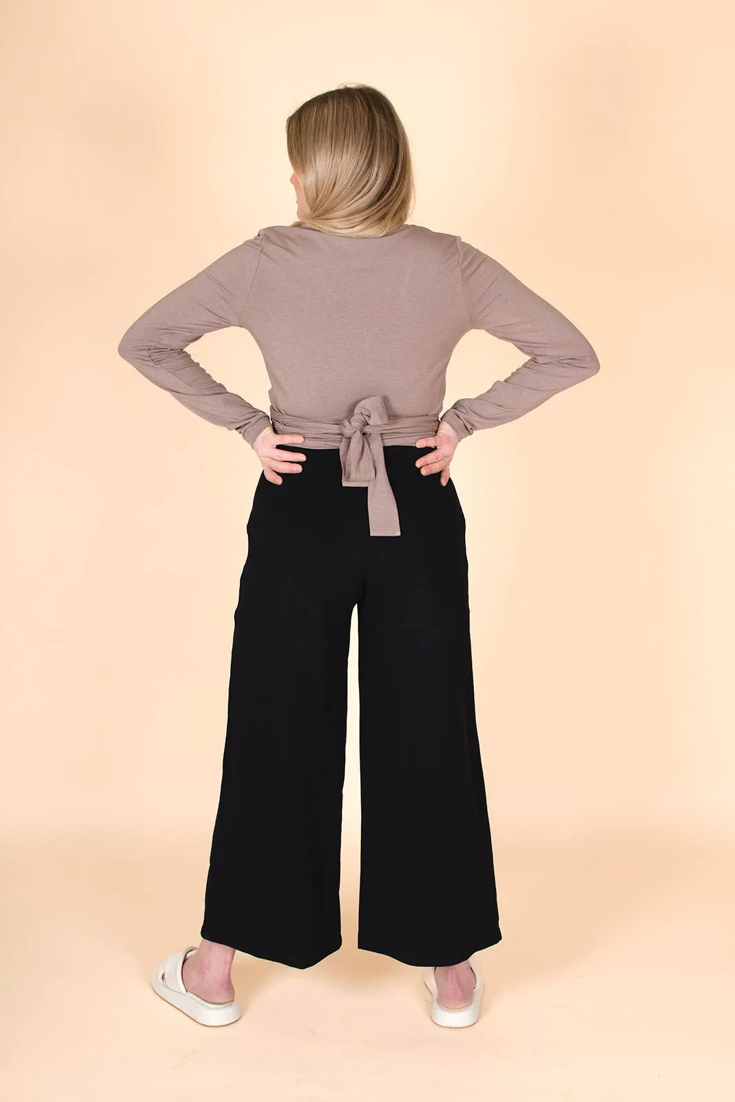 Wrap Top, Taupe